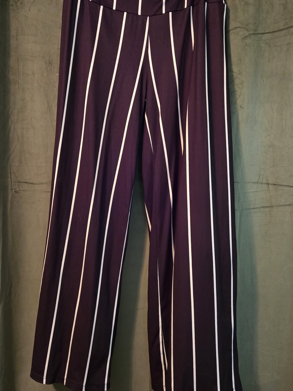 Wide Leg Black Stripe Women’s Pants